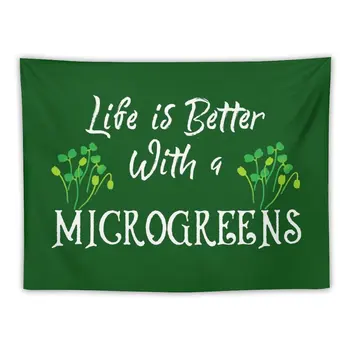 Новые микрозелени, жизнь становится лучше с гобеленом microgreens, украшения для вашей спальни, декоративные картины, украшение спальни