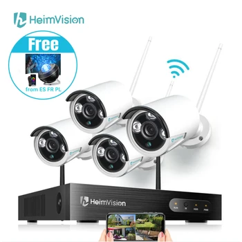 HeimVision HM241 система видеонаблюдения NVR Kit 8CH 1080P Беспроводное видеонаблюдение 4/6 шт. Набор наружных P2P камер видеонаблюдения 24/7