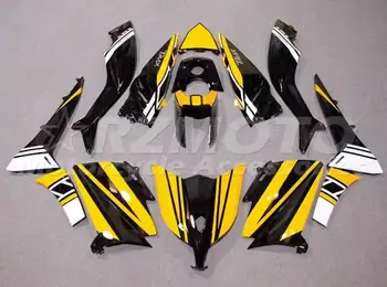 Новый комплект Обтекателей мотоцикла ABS Подходит Для YAMAHA T-max 530 2012 2013 2014 12 13 14 Комплект кузова Желтый Черный