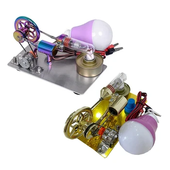 Модель двигателя Стирлинга с горячим воздухом Генератор Двигателя Физический Эксперимент Научная игрушка Образовательная Научная игрушка