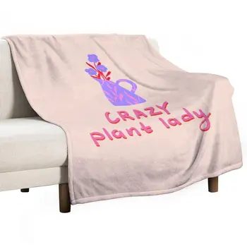 Новое одеяло Crazy plant lady, Шерстяное одеяло, Фланелевое одеяло