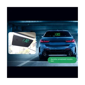 Головной дисплей H10 Car HUD HD Интеллектуальный дисплей скорости расхода топлива автомобиля, сигнализация превышения скорости прибора