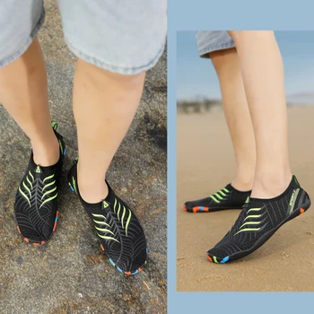Нескользящие болотные кроссовки, Дышащая быстросохнущая пляжная обувь для плавания, износостойкие кроссовки, уличные принадлежности для пеших прогулок по озеру