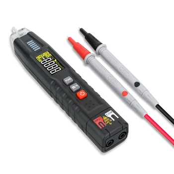 Цифровой мультиметр с ручкой, тестер напряжения постоянного и переменного тока, умный многометровый вольтметр с автоматической последовательностью фаз NCV, мультиметр с автоматическим определением диапазона