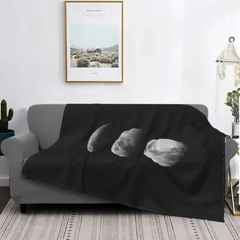 Одеяло Lunar Moon Eclipse Фланелевый Текстильный декор Dark Space Sta Дышащие Супер Мягкие одеяла для постельного белья Уличное одеяло