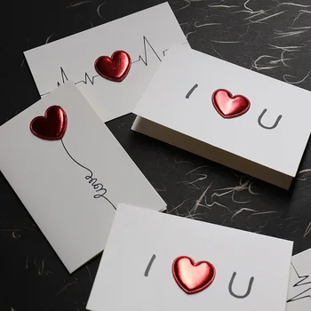 Открытки, подарок на День Святого Валентина, Любовная открытка, приглашение на свадьбу, Поздравительные открытки, Годовщина для романтической подарочной карты на День Святого Валентина