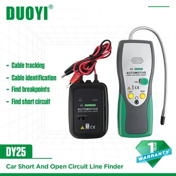 DUOYI DY25, автомобильный кабель, провод, трекер, искатель короткого замыкания, тестер, детектор для ремонта автомобилей, индикатор 6-42V DC