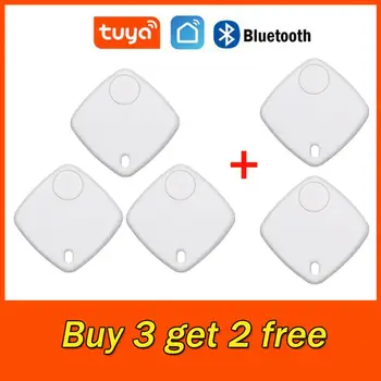 Tuya Mini Smart Tag Bluetooth Беспроводной трекер Кошелек для ключей, Багажная сумка, устройство для поиска домашних животных, двусторонняя сигнализация против потери, запись местоположения GPS