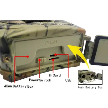 Беспроводная мини-камера дикой природы Trail Game Camera Датчик движения на открытом воздухе USB