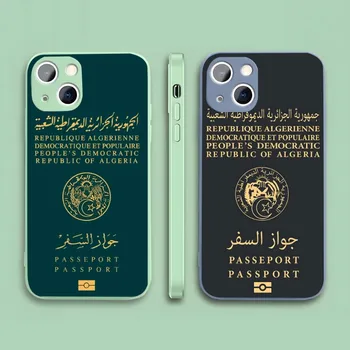 Модный дизайн Алжирского чехла для телефона на паспорт для iPhone 12 11 14 13 Pro Max SE 2020 Mini X XR XS 7 8 Plus с противоударной задней крышкой Candy