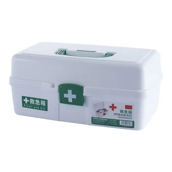 Коробка для домашней медицины, Утолщенная пластиковая коробка для хранения лекарств, лейкопластырь, обычно используемая коробка для хранения лекарств