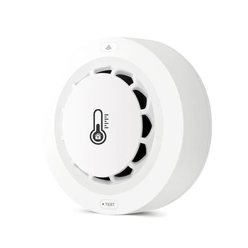 Беспроводная интеллектуальная дымовая сигнализация Wifi, сигнализация температуры и влажности, домашняя охранная дымовая сигнализация, управление приложением для домашней гостиной