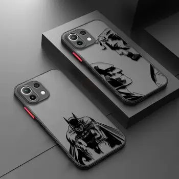 Матовый чехол для телефона Xiaomi Poco X3 NFC X3Pro M5 M3 F3 Чехол для Mi 11 12 13 11X 12X Pro 12T 11T 10T Pro Бэтмен-Супермен-Крутой