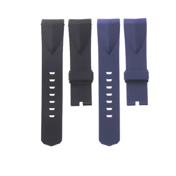Для часов Admiral силиконовый ремешок Черный Синий 22 мм лента аксессуары для мужчин