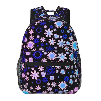 Рюкзак Flower Power в стиле ретро 70-х, Повседневные рюкзаки, женские Дышащие Школьные сумки на заказ, Забавный рюкзак