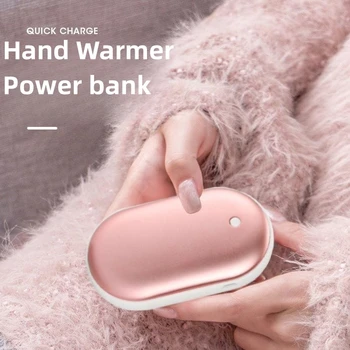 Грелка для рук 5200 мАч Банк питания мини банк питания для iPhone 14 13 Samsung для Huawei Xiaomi Портативный зарядное устройство Зарядное устройство запасной аккумулятор