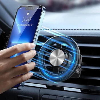 Для автомобильного крепления MagSafe Магнитный держатель телефона подставка вентиляционное отверстие в автомобиле зажим для мобильного телефона GPS кронштейн для iPhone 14 13 12 Pro Max Plus