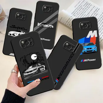 Чехол для телефона с логотипом M-BMW для POCO X4 NFC X5 Pro для Xiaomi 12 11T 13 11 10T 9T TPU Cover