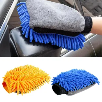 Перчатки из микрофибры, рукавица для мойки автомобилей, мягкая перчатка для чистки автомобилей, Ультрамягкая рукавица, микрофибра, Коралловый бархат для мытья автомобилей, для мытья автомобилей