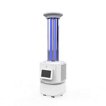 Многофункциональный интеллектуальный робот для ультрафиолетовой дезинфекции ультрафиолетовый стерилизатор медицинский робот для больничного рынка уф