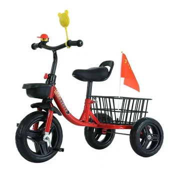 6,6-дюймовый Детский велосипед Прочный Велосипед с противоскользящими тремя колесами, предотвращающий опрокидывание, Амортизирующий Шины Транспортное средство