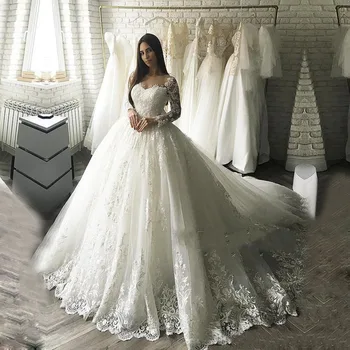 Бальное платье с аппликацией Элегантные женские свадебные платья Свадебное платье знаменитости vestido De Noiva robe de mariee
