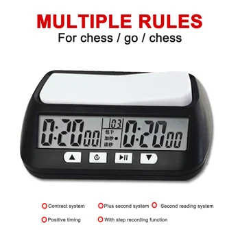 Цифровой таймер I-GO Многофункциональные шахматные часы Professional с функцией памяти и шага, подарки на батарейках для любителей шахмат
