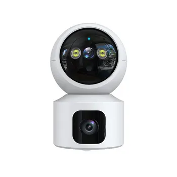 4MP 1080P ICam365 APP Двухобъективная полноцветная WIFI PTZ IP-камера AI Humanoid Домашняя безопасность CCTV Домофон Радионяня