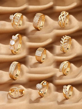 Модное Медное кольцо Lejier из золота 18 карат с покрытием Eternal Promise Crystal Ring, Свадебные украшения, Горячая Распродажа, Подарок на любовь