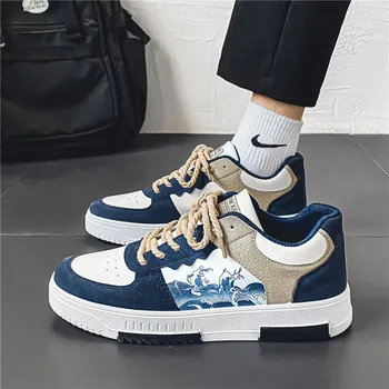 Мужская обувь, новые дышащие маленькие белые туфли, Корейская версия, универсальная повседневная обувь, износостойкая спортивная обувь, обувь на доске
