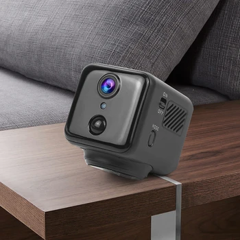 HD Мини-камера с низким энергопотреблением, Вращающаяся Домашняя видеокамера безопасности, Дистанционный мониторинг, Беспроводная камера в помещении для офиса, автомобиля, дома