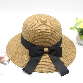 Панама Модная соломенная шляпа Женские летние шляпы с защитой от солнца Пляжная шляпа для отдыха на открытом воздухе Пляжная кепка Повседневная