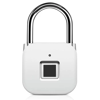 Перезаряжаемый USB-замок с защитой от кражи, интеллектуальный замок без ключа, замок с отпечатком пальца, навесной замок с отпечатком пальца для двери, сумка для багажа