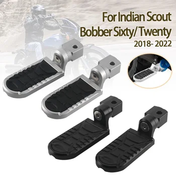 Для Indian Scout Bobber Twenty Sixty ABS, Передняя подножка мотоцикла, Регулируемые Выдвижные Опускающиеся подножки, Поворотные подножки для ног.
