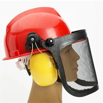 Шлем для стрижки, Сварочный щит, шлем для промышленного лесоводства, Защитная маска для стрижки, Защита ушей, шлем, защитные наушники