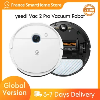 Робот-пылесос Yeedi Vac 2 Pro, автоматическая влажная и сухая уборка, подметание пыли, встроенная швабра, Wi-Fi приложение для управления пылесосом