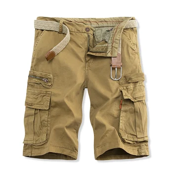 Летние новые мужские повседневные шорты, комбинезон с несколькими сумками, пляжные брюки, удобные и дышащие модные.
