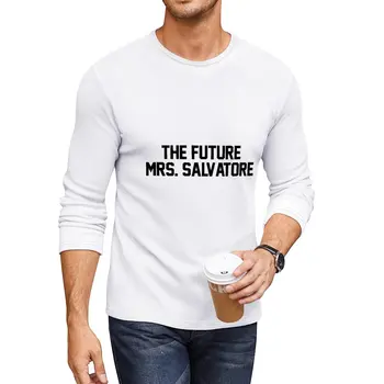 Новая длинная футболка The future Mrs. Salvatore, пустые футболки, футболки оверсайз, мужская одежда