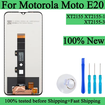 XT2155 XT2155-1 XT2155-3 100% Новый Оригинальный ЖК-дисплей Для Motorola Moto E20 Дисплей Сенсорный Экран Дигитайзер Панель В сборе ЖК-экран