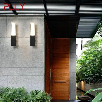 Современный настенный светильник PLLY, водонепроницаемый IP65, креативный декоративный светильник для внутреннего дворика, сада, крыльца, балкона
