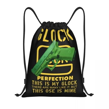 Изготовленный на заказ модный рюкзак Glock на шнурке, сумки для мужчин и женщин, легкий американский пистолет, спортивный рюкзак для спортзала, сумки для покупок