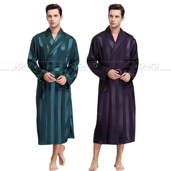 Мужская шелковая атласная пижама, пижамный халат, халаты Batrobe Nitown S ~ 3XL __ Для рождественских праздников