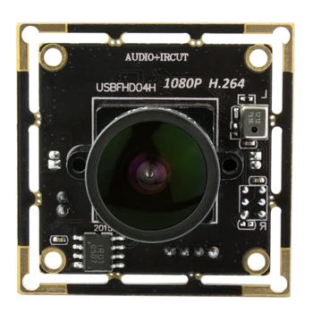 ELP 2MP 1080P H.264 USB-камера 1/3 Дюйма CMOS AR0330 Сенсор Широкоугольный Объектив Мини-Микрофон Поддержка IR-CUT USB-Модуль Камеры