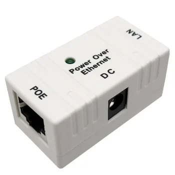 100 Мбит / с Пассивный POE Power Over Ethernet RJ-45 Инжекторный разветвитель, адаптер для настенного монтажа для сетевых IP-камер видеонаблюдения