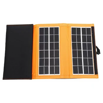 Гибкая складная солнечная панель мощностью 10 Вт, USB-фотоэлектрическая легкая зарядка, аксессуары для пеших прогулок, RV, Аккумуляторы, Аккумуляторы