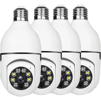 4 части лампочки камеры безопасности наружная розетка 2.4 G Wifi камеры безопасности камеры с лампочками