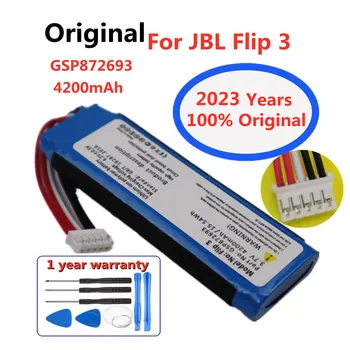 2023 года Новый 100% Оригинальный Аккумулятор Для JBL Flip 3 Flip3 4200mAh GSP872693 Плеер Динамик Аккумуляторная Батарея + Наборы Инструментов