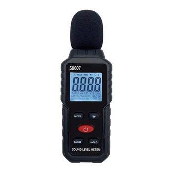 Измеритель уровня звука с ЖК-дисплеем, считыватель 30-130 дБ, ручной измеритель звукового шума, сигнализация, Цифровой измеритель шума, монитор децибел-тест