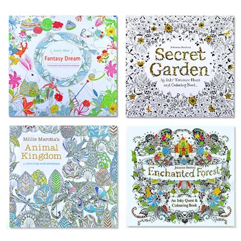 Маленькая книжка-раскраска Secret Garden, Декомпрессионная версия для взрослых, рисованная Раскраска Datura Painting, Цветная книга Libros Livros