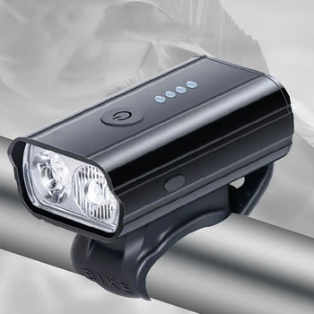 800ЛМ Велосипедный Передний фонарик Type-C / USB Перезаряжаемый светодиодный Велосипедный фонарь 1200 мАч Литиевая Батарея 10 Вт Велосипедный Дальний Свет Аксессуары для ближнего света